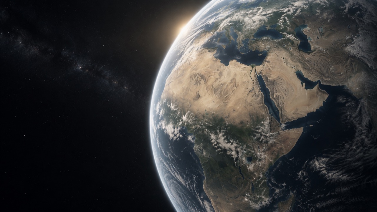 Earth viewed from space